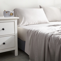 Draps de lit de luxe en Fiber de bambou 100% biologique, taille Queen, vente en gros