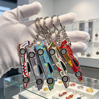 Porte-clés en métal personnalisé, souvenir sportif Olympique scolaire, porte-clés 3D en argent antique, pendentif en alliage de zinc, cadeau promotionnel OEM