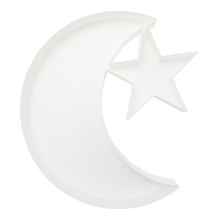 10 inch Ramadan Halvemaan & Stervormige PAL Materiaal PE Plastic Pulp Gegoten WENPACK Model 098 Cadeaubak Eid Voedselverpakking