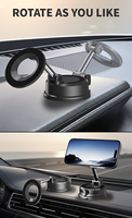 Support de téléphone magnétique rotatif à 360 degrés populaire avec ventouse N52 en plastique durable pour voiture iPhone 13 Pro Max