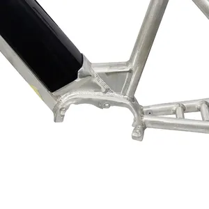Venda direta da fábrica peças de bicicleta e quadro de bicicleta quadro de bicicleta de estrada com caixa de bateria em liga de alumínio
