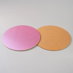 Base Redonda de Cartón para Tartas Sunshie Silver MDF con Asa y Estampado en Relieve para Decoración de Pasteles - Product Image 2