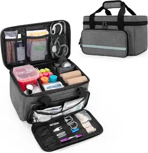 Customized First Aid Bag Emergency Trauma Survival Medicine Storage Organizer Box For Home And Travel