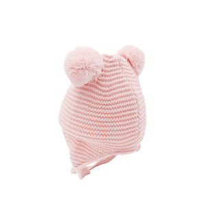 Tùy Chỉnh Vui Trẻ Em Dệt Kim Bắt Chước Động Vật Mũ Gấu Mặt Vá Thêu Bé Mùa Đông Mũ <span class=keywords><strong>Polar</strong></span> Fleece <span class=keywords><strong>Beanie</strong></span> - Product Image 3