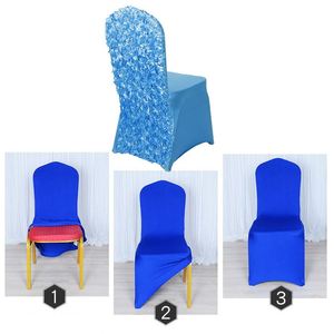 Housse de chaise Rose, plusieurs couleurs, taille universelle, polyester, lavable, housse de chaise à fleurs pour promotion - Product Image 2