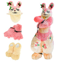 Costume de mascotte en fourrure de lapin personnalisé, fourrure épaisse, costume de cosplay fait main pour les événements, les carnavals, les grossistes