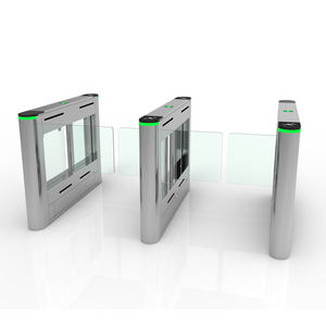 Barrière de passage piétonnier à portail battant LED à coins arrondis personnalisée en acier inoxydable 304, <span class=keywords><strong>tourniquet</strong></span> certifié CE 1 - Product Image 1