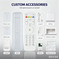 Télécommande en plastique anti-choc à code fixe TY-32B 433 MHz avec 4 boutons et portée de 20 m pour TV