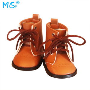Chaussures de poupée, bottes Martin de 7,5 cm, chaussures en cuir à lacets pour poupées américaines de 18 pouces - Product Image 5