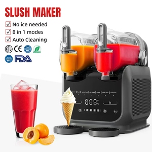 Double Granita Ice Frozen Drink Machine Commercial Frozen Beverage <b>Maker</b> Factory Price Dual Machine 1. Dual Tanks Double Volume - Product Image 4