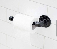 Style industriel plomberie bronze 5 pièces accessoires de salle de bains avec porte-papier