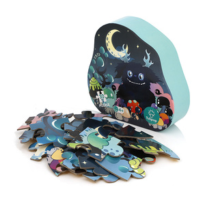<span class=keywords><strong>Puzzle</strong></span> imprimé double face recyclé personnalisé pour enfants - Product Image 1