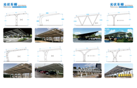 Fabricant de carports solaires HSD BIPV |   Structure en acier pour abri solaire de stationnement extérieur pour projets routiers de grande envergure, galvanisée à chaud