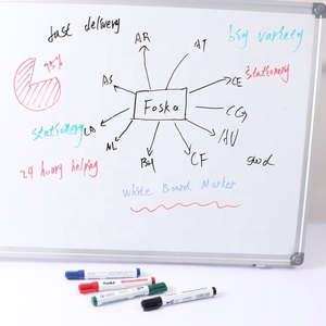 <span class=keywords><strong>Pennarello</strong></span> per Lavagna Foska <span class=keywords><strong>Punta</strong></span> <span class=keywords><strong>Fine</strong></span> Cancellabile a Secco 4 Colori <span class=keywords><strong>Pennarello</strong></span> <span class=keywords><strong>Bianco</strong></span> per Aula con Corpo in Plastica - Product Image 4