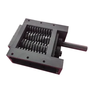 Dual-shaft shredder knife box fiber board Wood leather textile waste