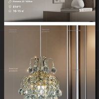 Lustre LED de luxe italien, luminaire suspendu en forme de boule de cristal pour chambre à coucher, salon, lustres décoratifs de haut niveau