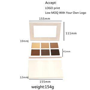 Paleta 3 en 1 de Alta Pigmentación para <span class=keywords><strong>Maquillaje</strong></span> DIY: Colorete, <span class=keywords><strong>Iluminador</strong></span> y Contorno, Paleta de Contorno de Marca Privada - Product Image 5