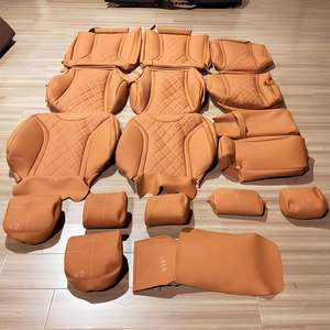 Pour Mercedes-Benz GT CLA GLA <span class=keywords><strong>A45</strong></span> E63 C63 AMG, housse de dossier de siège en fibre de carbone, paire, accessoire intérieur de voiture - Product Image 3