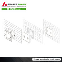 Led lumière interrupteur mural avec rohs ce gradateur dali 220v