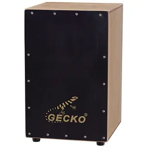 Gecko CL19BKカホンボックスドラムフルサイズプロパーカッション楽器プロ製木製カホンドラム