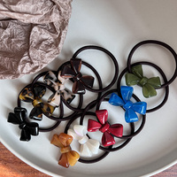 Zi Teng rétro Ins vent cheveux corde petit élastique femme anneau de cheveux accessoires doux papillon noeud matériel