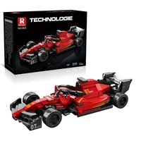 Reobrix 663 245PCS Modèle de voiture de course Formule 1 en briques, décorations de bureau, jouets de montage DIY pour adolescents, cadeaux, ensembles de blocs de construction