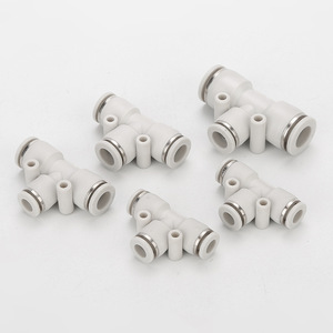 Conector Neumático Recto de Conexión Rápida de 8 mm, Conector en T de Plástico PU, Conector Rápido para Bomba de Aire, Accesorios para Herramientas Neumáticas - Product Image 1