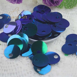 Paillettes en PVC décoratives pour tricot, 20 mm, à grand trou, rondes et plates, pour costumes et robes, en vrac, pour bricolage - Product Image 6