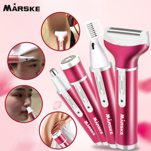 Depiladora USB recargable 4 en 1 para depilación de nariz, Barba, <span class=keywords><strong>cejas</strong></span>, afeitadora femenina, máquina de depilación - Product Image 4