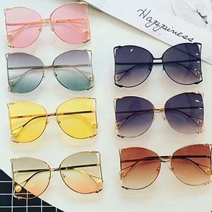 Gafas de Sol de Moda 2025, Estilo Vintage para Mujer, Montura Grande de Media Aro, Ojo de Gato, UV400, Gafas de Sol Extra Grandes con Perlas para Mujer - Product Image 4