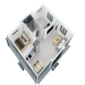 カスタム20フィートモジュラー小型住宅プレハブ40フィートプレハブ高級モバイルコンテナホーム