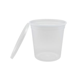 Recipientes Desechables Transparentes de PP para Alimentos con Tapas Seguras, Vasos Deli a Prueba de Fugas para Restaurantes, Entrega de Comida y Uso Diario - Product Image 5