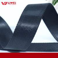 Vente en gros de bonne qualité 1mm noir imitation nylon sangle sangle plate polyester couverture sangle