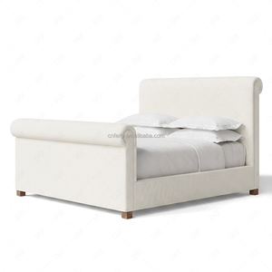 Base de Cama Tapizada FERLY Parisian con Cabecero y Pie de Cama con Detalles de Tachuelas, Lujo - Product Image 6