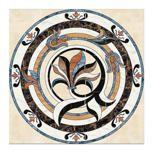 Piastrelle per Pavimenti con Medaglioni a Getto d'Acqua per Progetti di <span class=keywords><strong>Palazzi</strong></span> Privati e Majlis in Qatar - Product Image 1