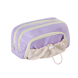 Estuche para lápices de gran capacidad, color crema, estuche simple para estudiantes de secundaria, bolsa de almacenamiento de papelería - Product Image 5