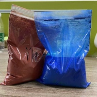 Grosir kelas industri Fe2O3 besi oksida bubuk pigmen merah untuk lapisan batu pigmen anorganik untuk lukisan 25kg/tas