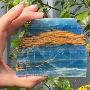 หินออนิกซ์สีน้ำเงินธรรมชาติสไตล์โบฮีเมียนสำหรับตกแต่งบ้าน ของขวัญวันหยุด แฟชั่นทันสมัย ขายส่ง - Product Image 3
