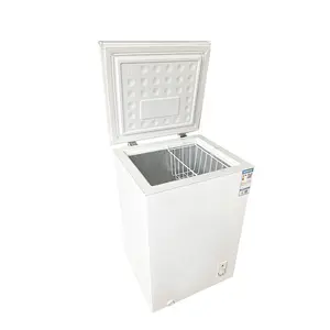 Pequena capacidade mini top aberto única temperatura profunda peito refrigerador freezer para casa
