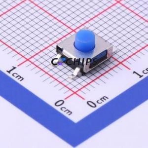 TS-1047A-A3B3-D2 Tactile Switch SMD Switch Single Pole Single Throw Round Button 2.5N Vertical Mount - Product Image 1