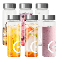 Bouteille d'eau en plastique Tritan de 350 ml et 500 ml, anti-fuite, pour la salle de sport, la nutrition sportive, shaker à protéines