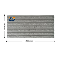 ZGSTONE Étanche Nouveau Matériau 1200*600mm PU Champignon Pierre Artificielle Décoratif PU Faux Pierre Panneaux Muraux PU Culture Pierre
