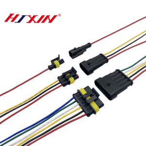 2-poliger wasserdichter Stecker, Stecker und Buchse mit 20AWG-Drähten, geeignet für Autos, LKWs, Boote und andere Kabel verbindungen - Product Image 3