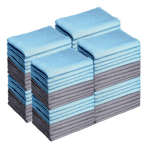 Fish Scale Cleaning Cloth <b>Rectangle</b> Lattice Pattern Absorbent Lint Free For Glass <b>Mirrors</b> And Screens - Product Image 2