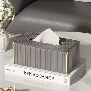 Boîte <span class=keywords><strong>à</strong></span> <span class=keywords><strong>mouchoirs</strong></span> de luxe moderne, porte-serviettes, décoration d'intérieur, table basse, boîte <span class=keywords><strong>à</strong></span> <span class=keywords><strong>mouchoirs</strong></span> en cuir - Product Image 5