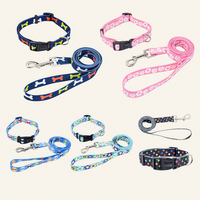 Animal Chien Accessoires Fournitures Nylon Luxe Entraînement Chat Chien Collier et Laisse Set Ceinture de guidage pour chiens
