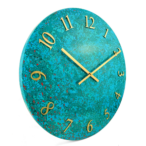 Trang trí nội thất Nhật Bản Zen wabi-sabi kim loại sang trọng truyền thống phi vật thể di sản văn hóa nghệ thuật sơn mài Trung Quốc Đồng hồ treo tường - Product Image 3