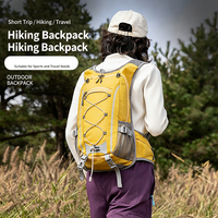 Sac à dos de montagne unisexe en nylon résistant à l'eau, grand compartiment portable, sac à dos de sport de plein air pour la randonnée quotidienne et les voyages