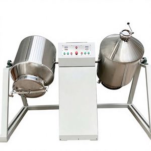 Mezclador Industrial de Doble Cono de Acero Inoxidable para Polvo Seco y Gránulos con Velocidad Variable - Product Image 1