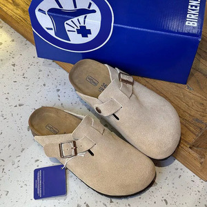 Chaussures Cow Birk Vintage, demi-mules confortables, antidérapantes, avec semelle en mousse <span class=keywords><strong>EVA</strong></span>, boucle, décontractées, à bout fermé - Product Image 4